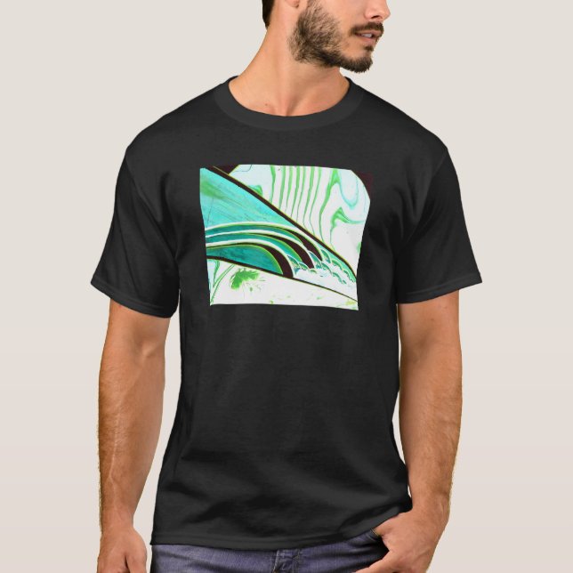 Mens Water On The Brain Surf Art T-Shirt (Front)