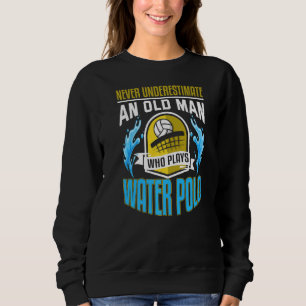 Mens Water Polo Old Man Grandpa Water Polo Player
