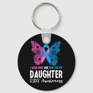 Mens Wear Pink And Blue For Daughter Sids Key Ring