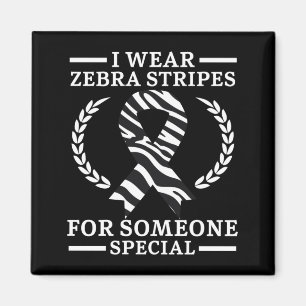 Mens Wear Zebra Stripes For Someone Special Magnet