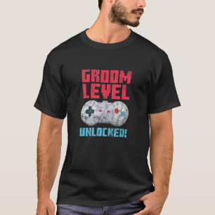 Mens Wedding Bachelor Party Groom Level Unlocked G T-Shirt