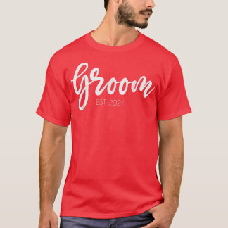 Mens Wedding Matching Gifts Groom Est T-Shirt