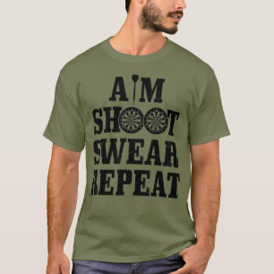 Mens Weekend Forecast Darts With A Chance Of T-Shirt