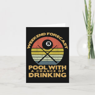 Mens Weekend Forecast Pool With A Change Of Drinki Card
