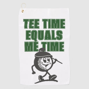 Mens Weekend League Golf Dad Tee Time Equals Me Towel
