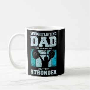 Mens Weightlifting Father Gym Dad  Coffee Mug