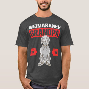 Mens Weimaraner Grandpa Dog Owner Weimaraner Prem T-Shirt