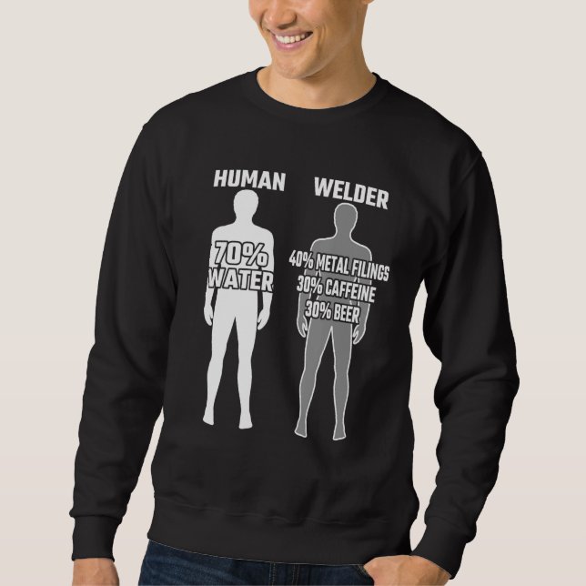 Mens Welder Funny Saying Welder clothes Metalworke Sweatshirt (Front)