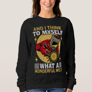 Mens Welding Vintage Blacksmith Dad Worker Welder Sweatshirt