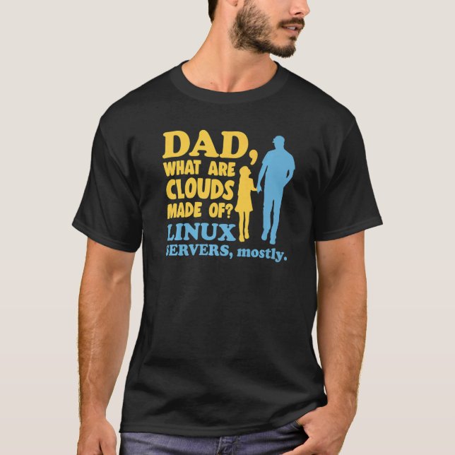Mens What Are Clouds Made Of  Linux Cloud Computin T-Shirt (Front)