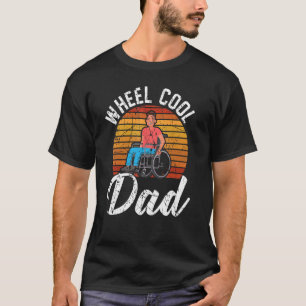 Mens Wheel Cool Dad Fathers Day Handicap Amputee P T-Shirt