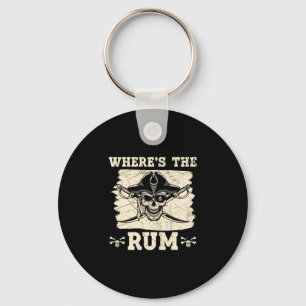 Mens where's the caribbean buccaneer pirate lover key ring