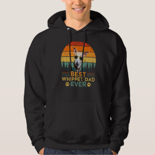 Mens Whippet Dog Vintage Best Whippet Dad Father' Hoodie