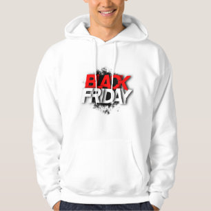 Men's White Hoodie with Bold "BLACK FRIDAY"