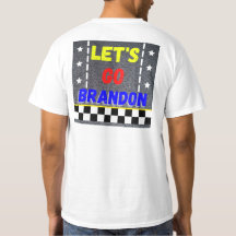 Men's White Let's Go Brandon T-Shirt