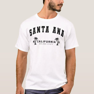 Men's White Santa Ana, California T-Shirt