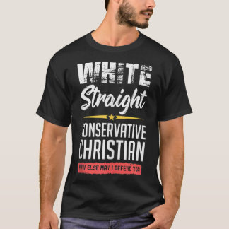 Mens White Straight Conservative Christian Tank To