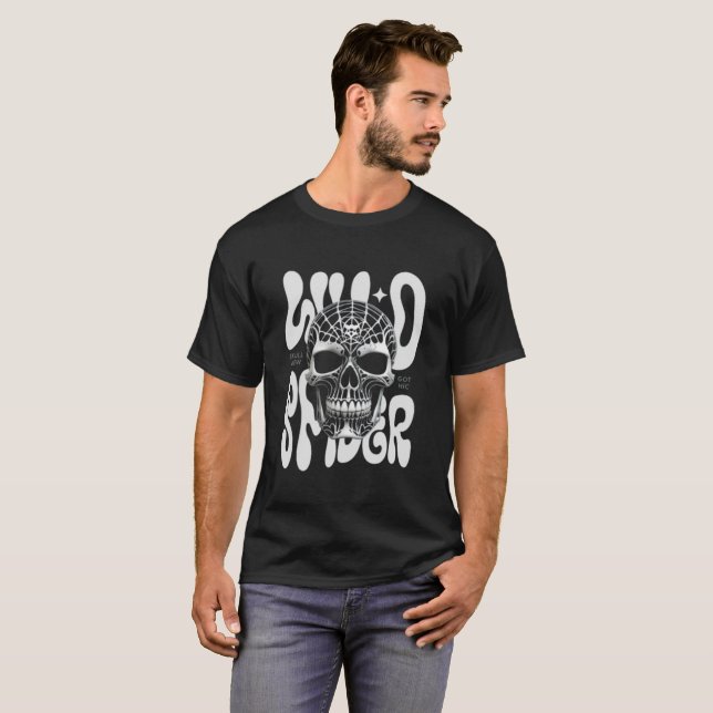 Men's "Wild Rider" Distorted Text Tee - Gothic  (Front Full)