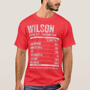 Mens Wilson Nutrition Personalized Name Funny Nam T-Shirt