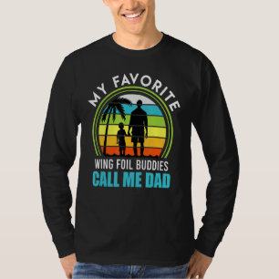 Mens Wing Surf Papa Father Wingfoil Wing Foil T-Shirt