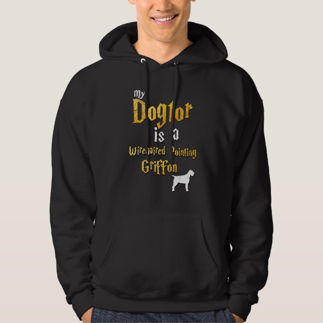Mens Wirehaired Pointing Griffon  Wirehaired Point Hoodie (Front)