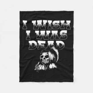 Mens Wish Government Agencyd _ Depression Anxiety Fleece Blanket