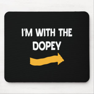 Mens With Dopey Halloween Costume Funny Couples Mouse Pad