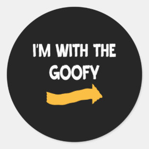 Mens With Halloween Costume Funny Couples Matching Classic Round Sticker