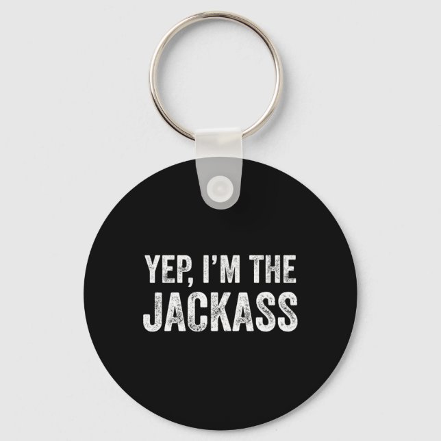 Mens With The Jack Couples Funny Matching Key Ring (Front)