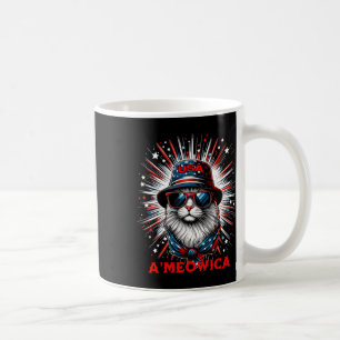 Mens Women Ameowica Funny Patriotic Cat Meowica 4t Coffee Mug