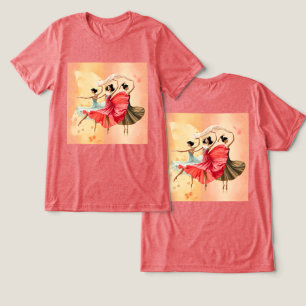 Men's Women Dancing Triblend T-Shirt Tri-Blend Shirt