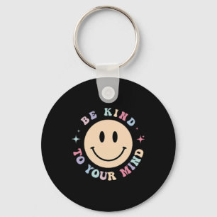Mens Women Kids Mental Health Problems 2 Sided Awa Key Ring