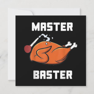 Mens Women Master Baster Funny Turkey Baster Thank Save The Date