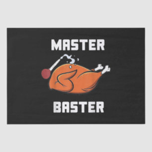 Mens Women Master Baster Funny Turkey Baster Thank Tissue Paper