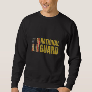 Mens Women National Guard American Flag Proud Patr Sweatshirt