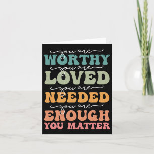 Mens Women You Problem Groovy Mental Health Awaren Card