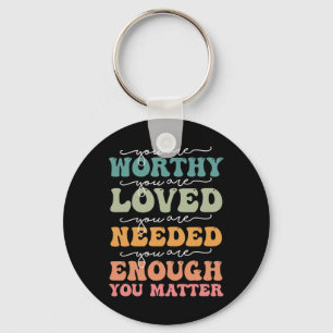 Mens Women You Problem Groovy Mental Health Awaren Key Ring