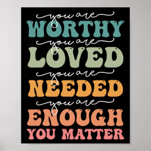 Mens Women You Problem Groovy Mental Health Awaren Poster