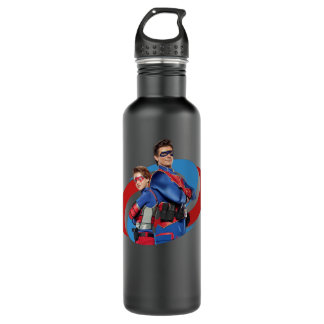 Mens Womens Captain Man And Kid Danger Digital Fil 710 Ml Water Bottle