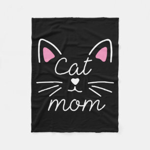Mens Womens Cat Mum Happy Mothers Day For Cat Fleece Blanket