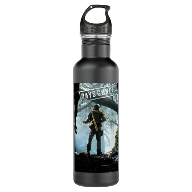 Mens Womens Days Gone Game 2 Skitsystem Discharge  710 Ml Water Bottle (Front)