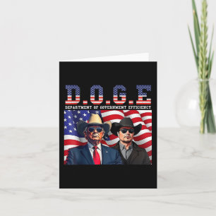 Mens Womens Doge Department Of Government Card