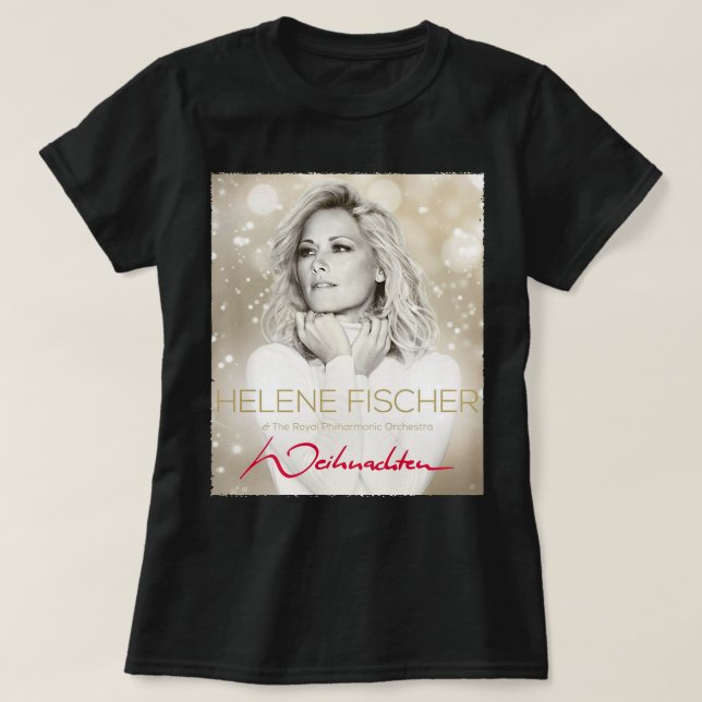 Mens Womens  Famous Helene Beautiful Fischer Femal T-Shirt (Design Front)