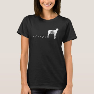 Mens Womens Floral Sheep Spring Nature Nature She T-Shirt