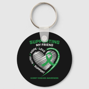 Men's Women's Friend Kidney Disease Awareness Gift Key Ring
