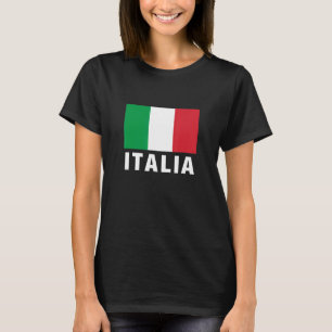 Men's Women's Girls Boys Vintage Italy Flag Graphi T-Shirt