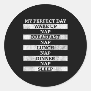 Mens Womens Graphic Tees - Funny Quotes Graphic De Classic Round Sticker