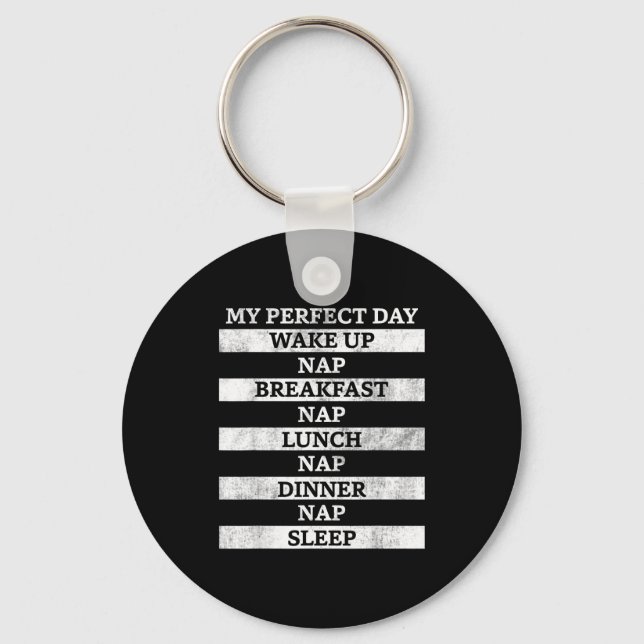 Men's Women's Graphic Tees - Funny Quotes Graphic  Key Ring (Front)