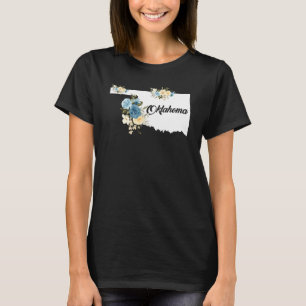 Mens Womens Kids Oklahoma Home State Map Pride Flo T-Shirt