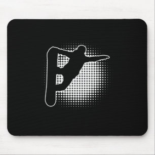 Men's Women's Snowboarding Snowboarder  Mouse Pad